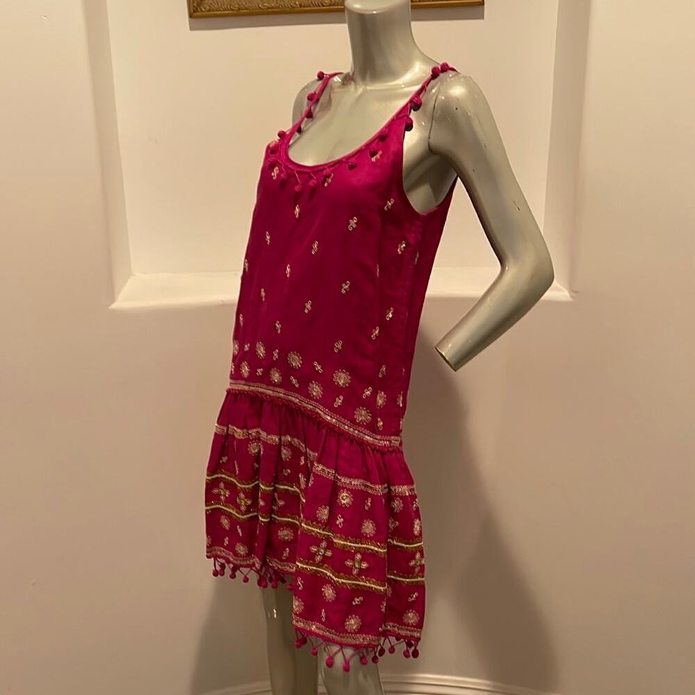 Calypso St. Barth Zulema Linen Dress Pink Size XS - Picture 4 of 12